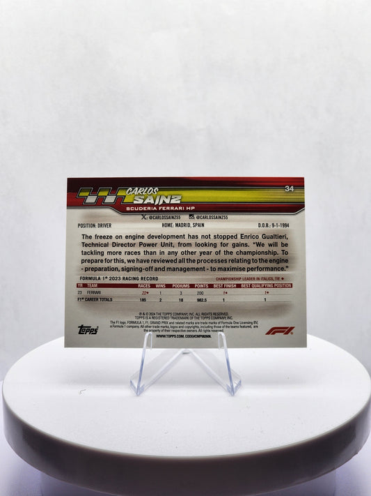 Carlos Sainz - Car Image - Blue Foil Refractor - /50