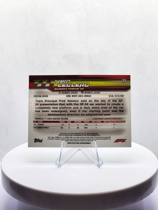 Charles Leclerc - Car Image - Green Foil Refractor - /275