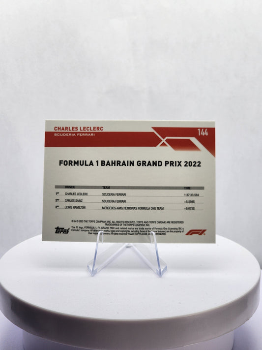 Charles Leclerc - GP Winner Bahrain - B&W Checker