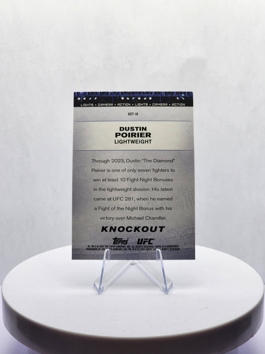Dustin Poirier - Action Insert - Blue Refractor - 39/50