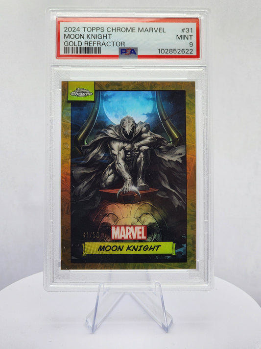 Moon Knight Gold Refractor 41/50 - PSA 9