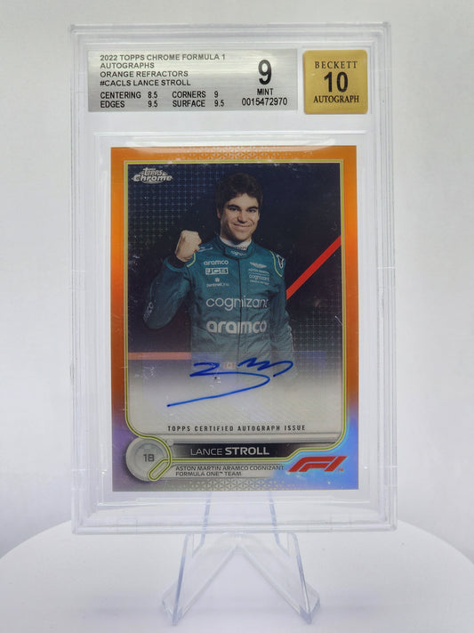 Lance Stroll Auto Orange 13/25 - BGS 9