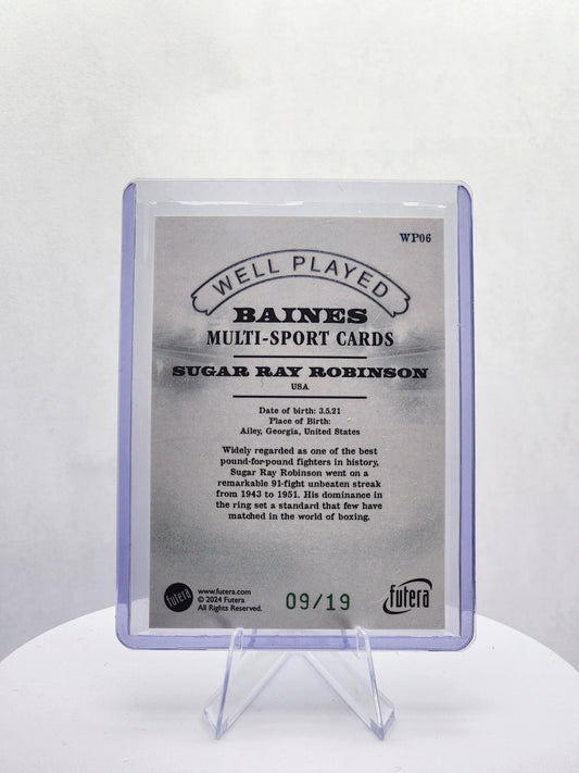 Sugar Ray Robinson Well Played Green 09/19