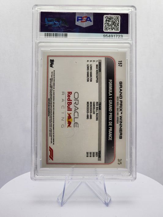 Max Verstappen GP Winner France Red Raywave 3/5 - PSA 10