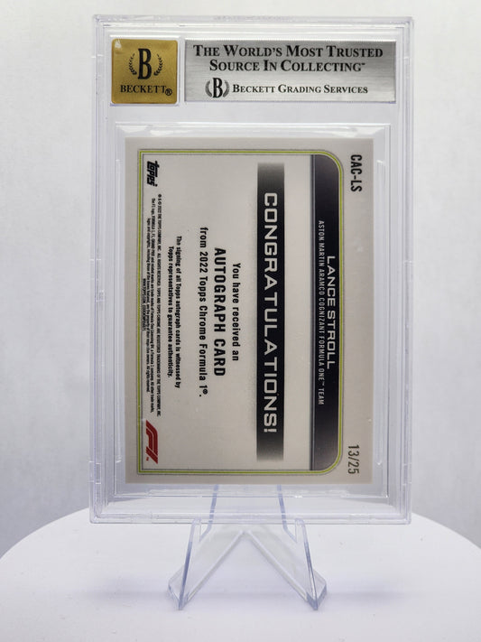 Lance Stroll Auto Orange 13/25 - BGS 9