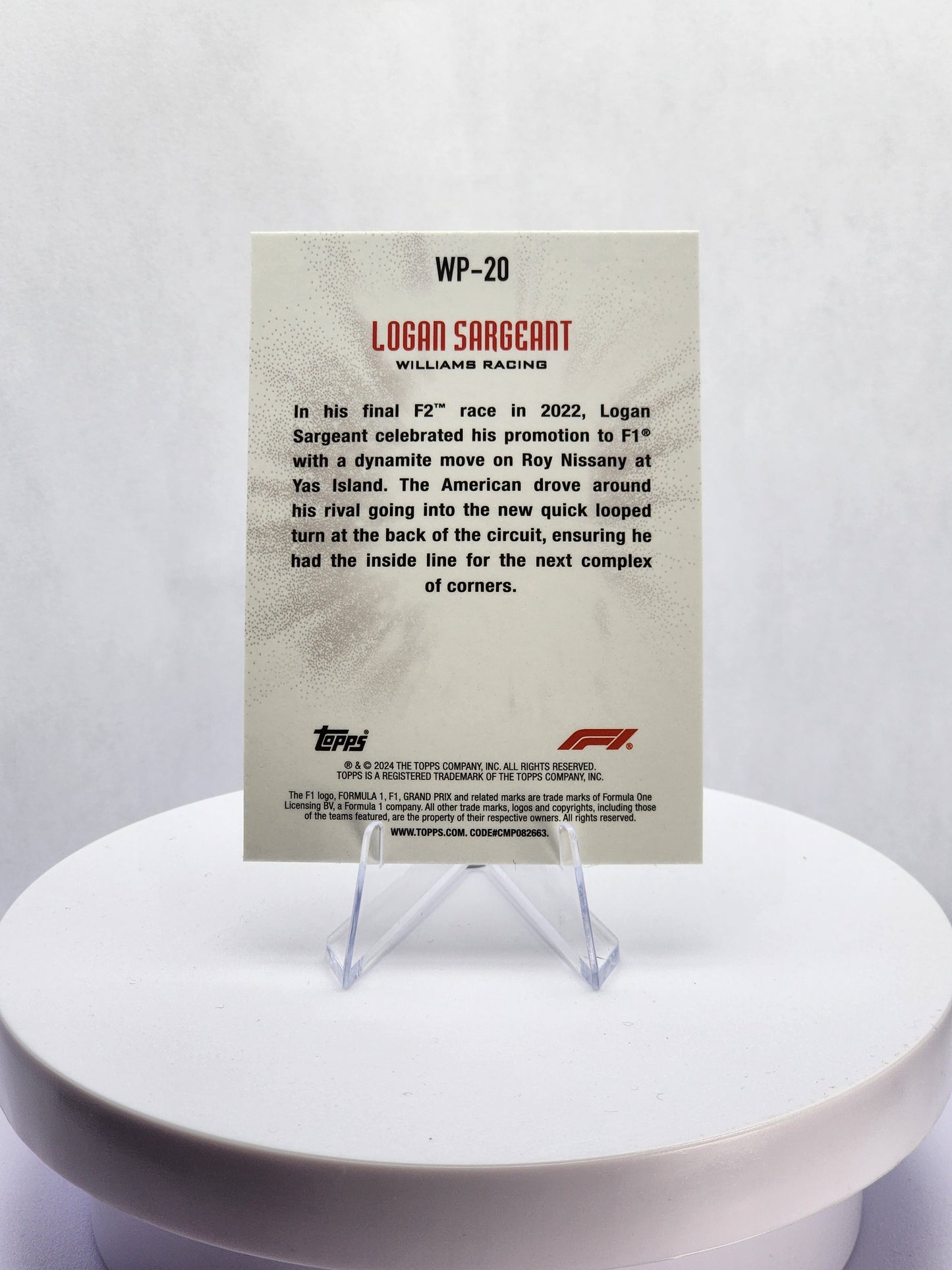 Logan Sargeant Warp Speed