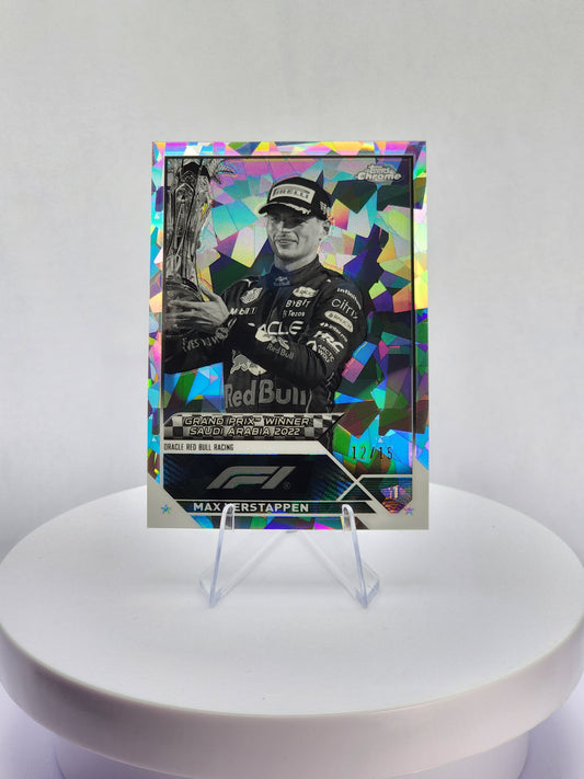 Max Verstappen GP Winner Saudi Arabia Black & White 12/15