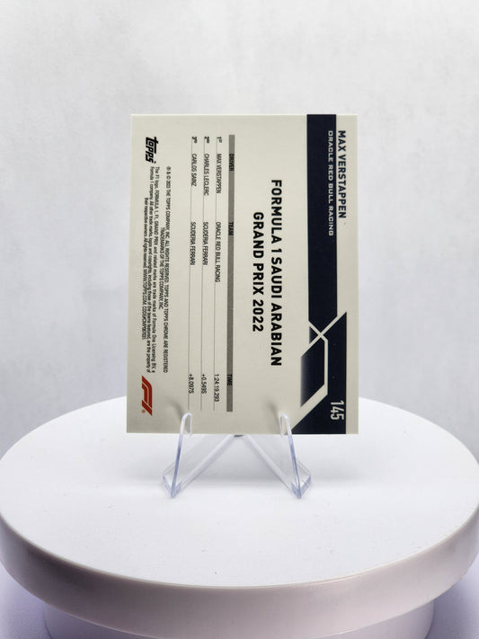 Max Verstappen GP Winner Saudi Arabia Black & White 12/15