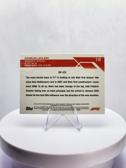 Charles Leclerc Car Image Purple Checker 001/199