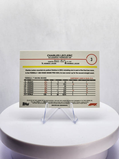 Charles Leclerc Portrait Gold/Purple