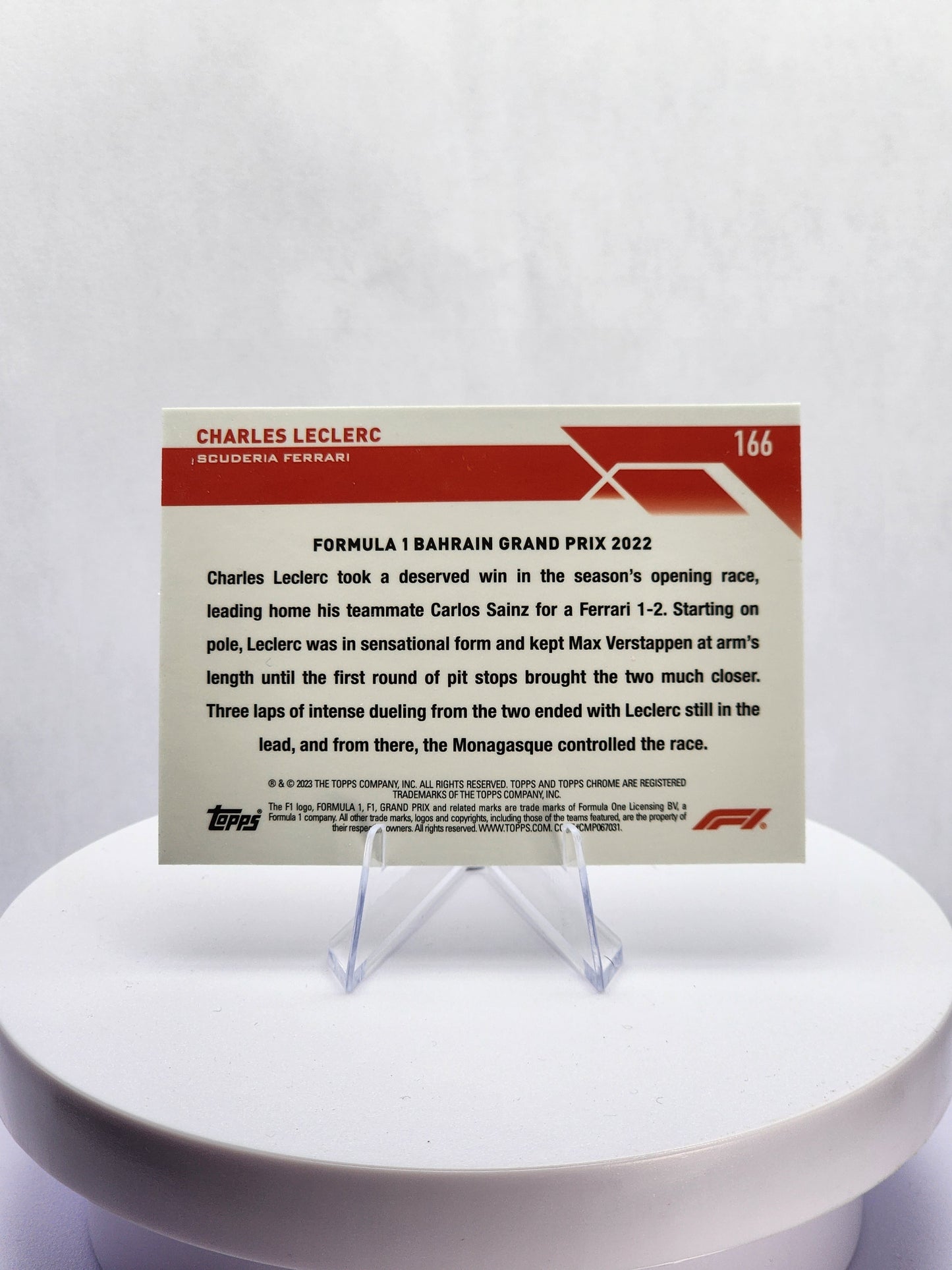 Charles Leclerc DOTD Bahrain Aqua Wave 38/150