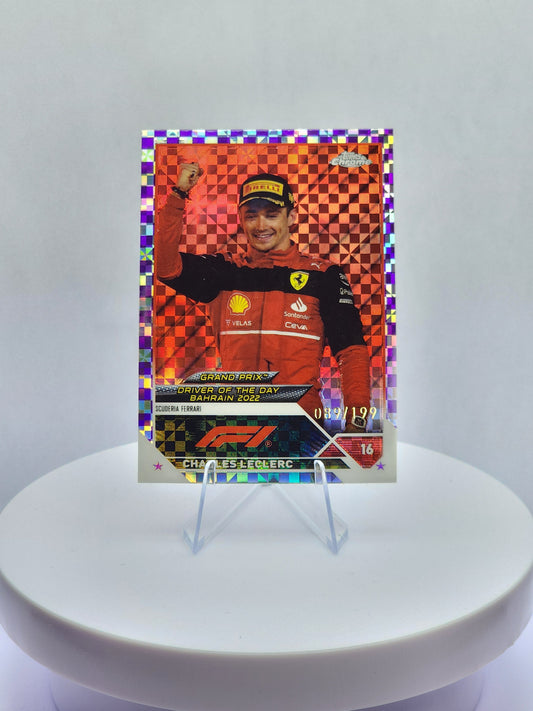 Charles Leclerc DOTD Bahrain Purple Checker 89/199
