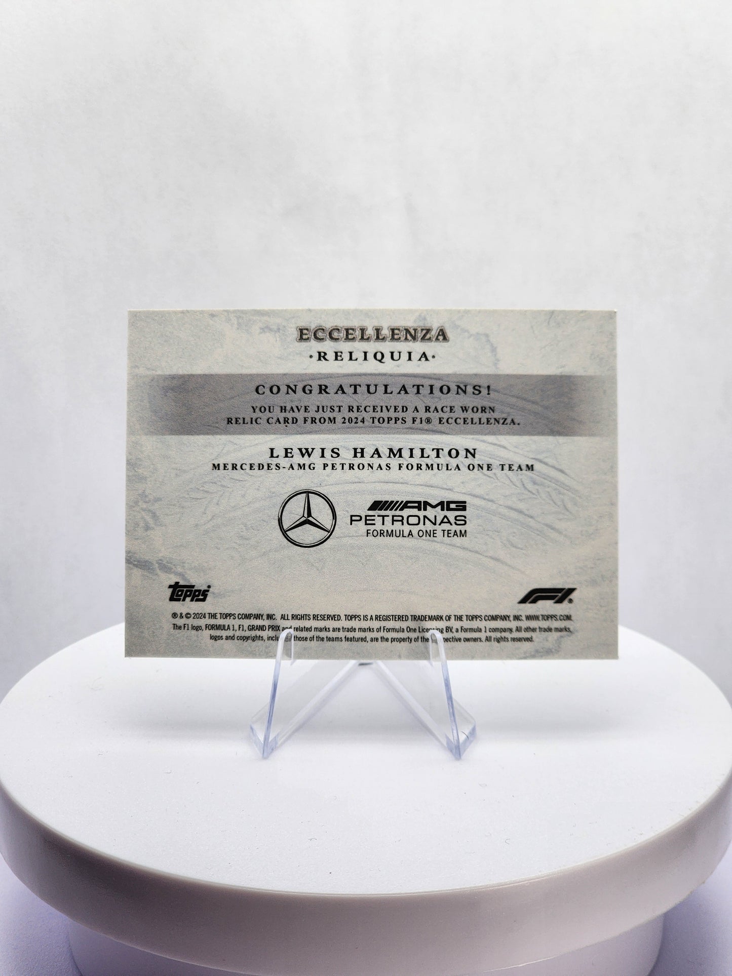 Lewis Hamilton Reliquia