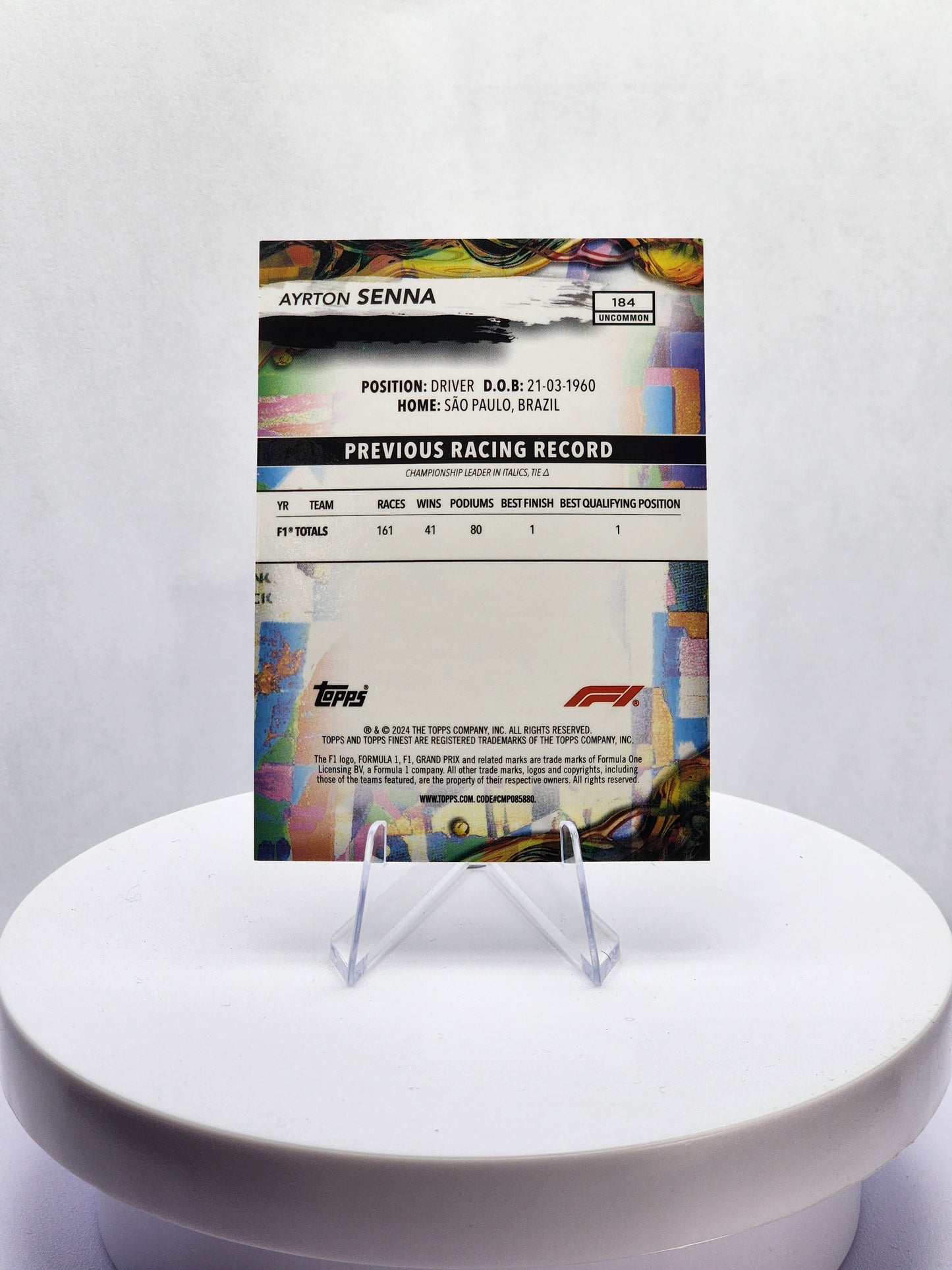 Ayrton Senna Uncommon Portrait Gold 21/25