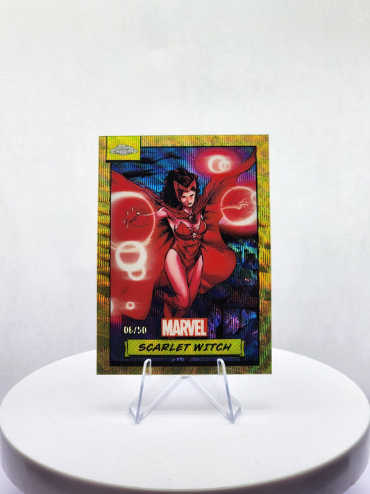 Scarlet Witch Gold Wave Refractor 6/50