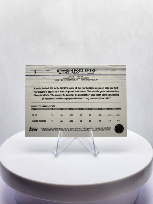 Brandon Podziemski Purple Refractor