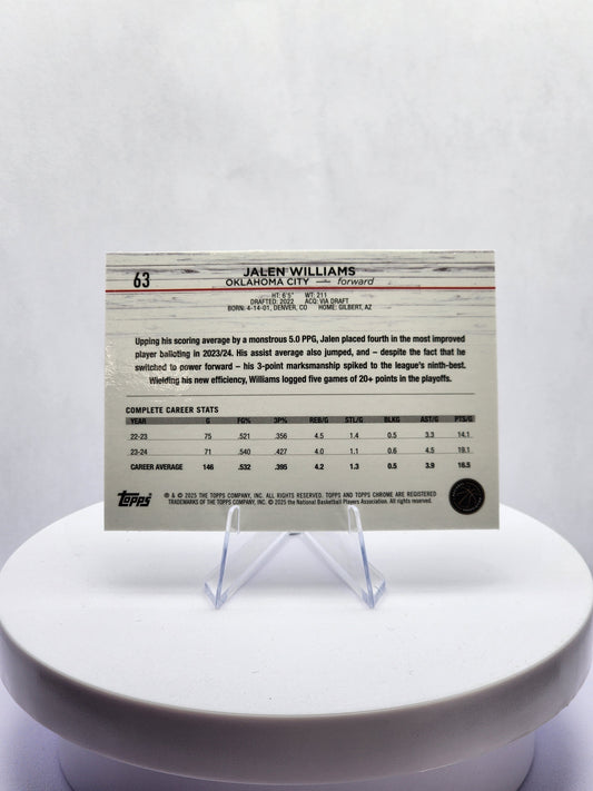 Jalen Williams Purple Refractor