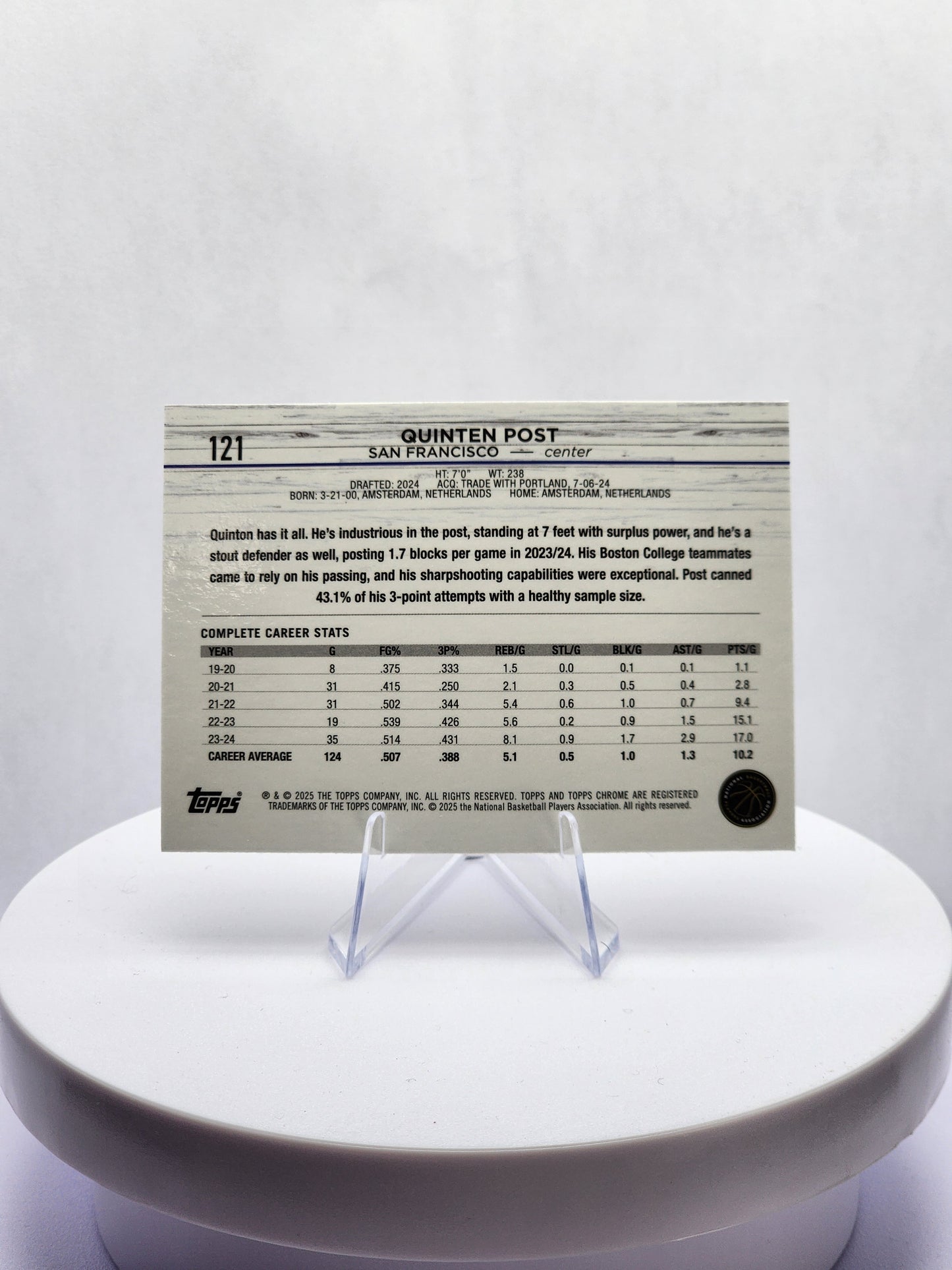 Quinten Post Pink Speckle 292/350 RC