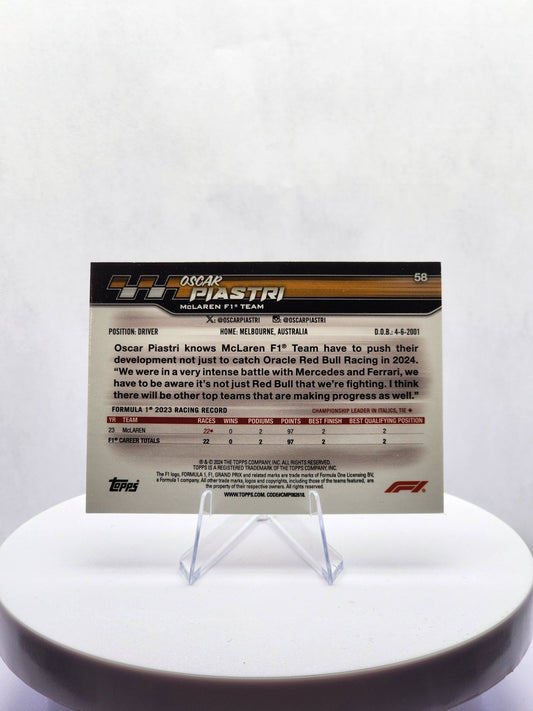 Oscar Piastri - Foil Helmet Shot #58