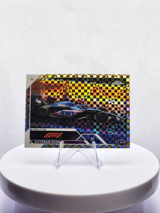 Esteban Ocon - Car Image - Gold Checker 13/50