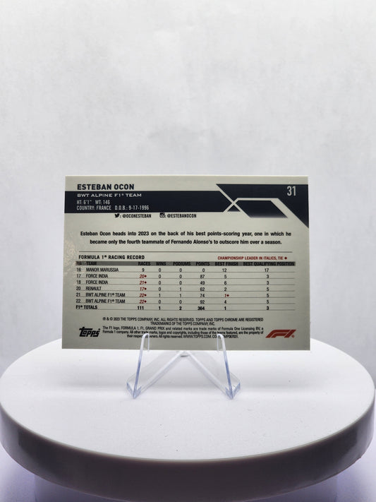 Esteban Ocon - Car Image - Gold Checker 13/50