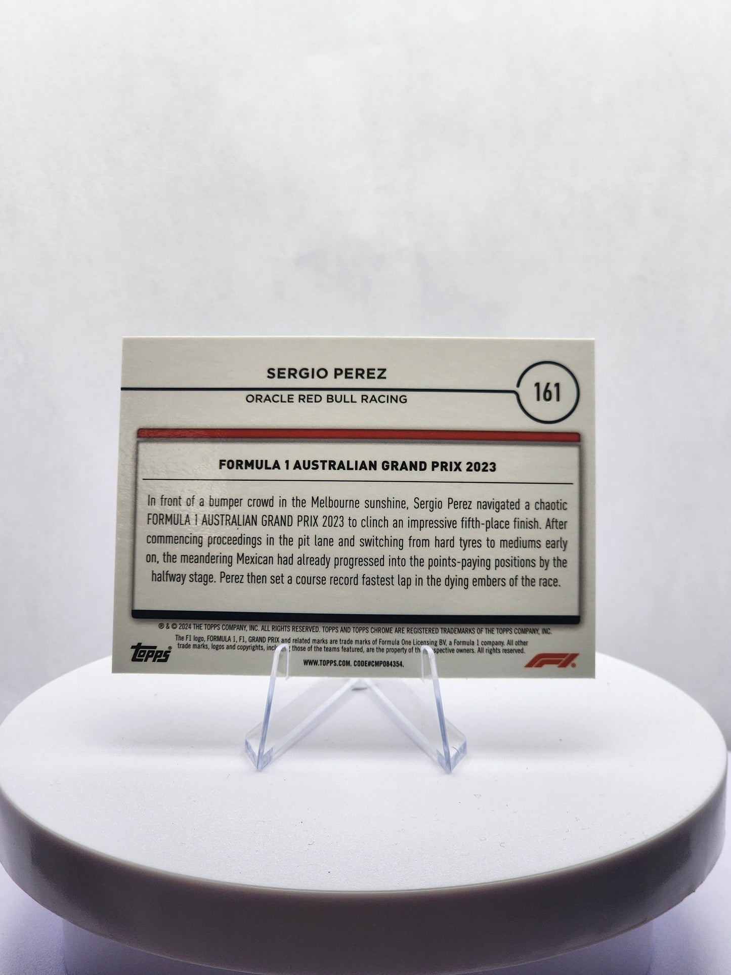 Sergio Perez - DOTD Australia - Purple Checker 167/199