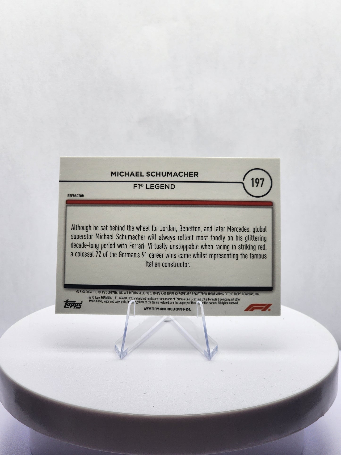 Michael Schumacher - Legends Refractor