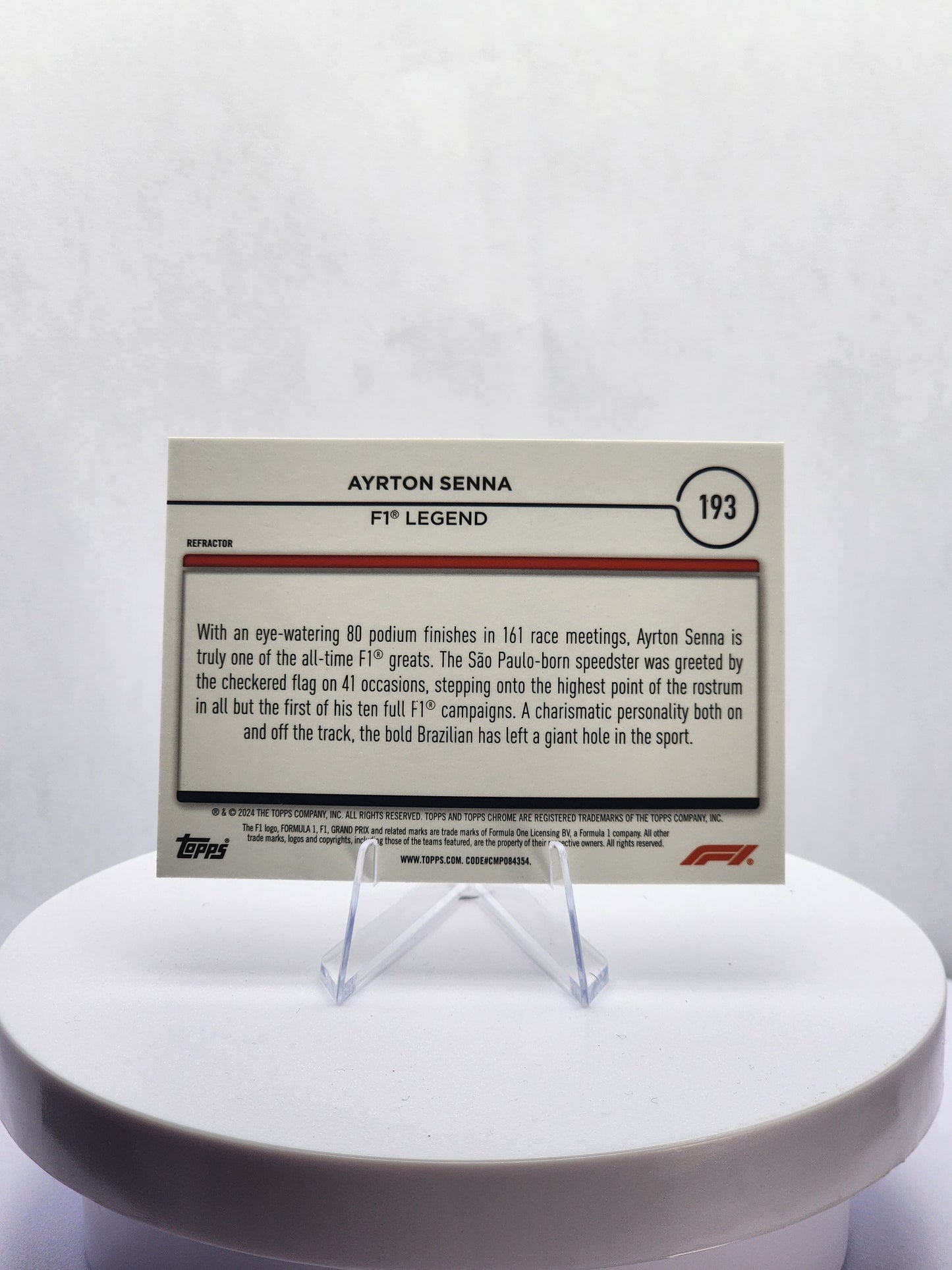 Ayrton Senna - Legends Refractor 2024