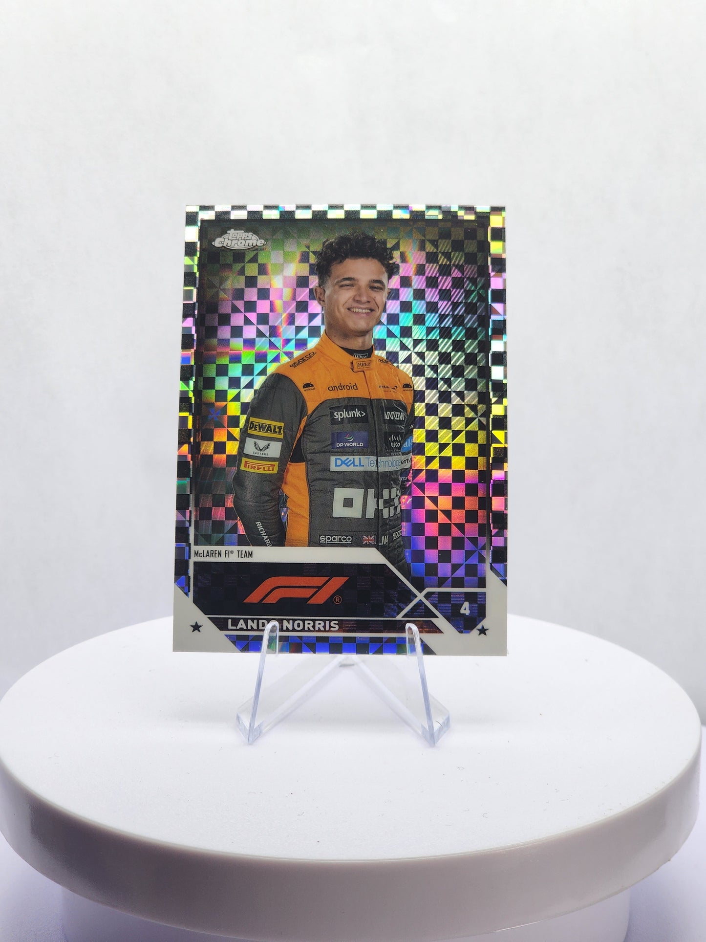 Lando Norris Portrait - B&W Checker