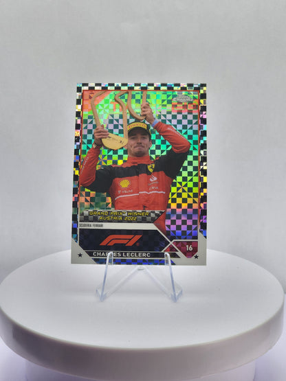 Charles Leclerc - GP Winner Austria - B&W Checker