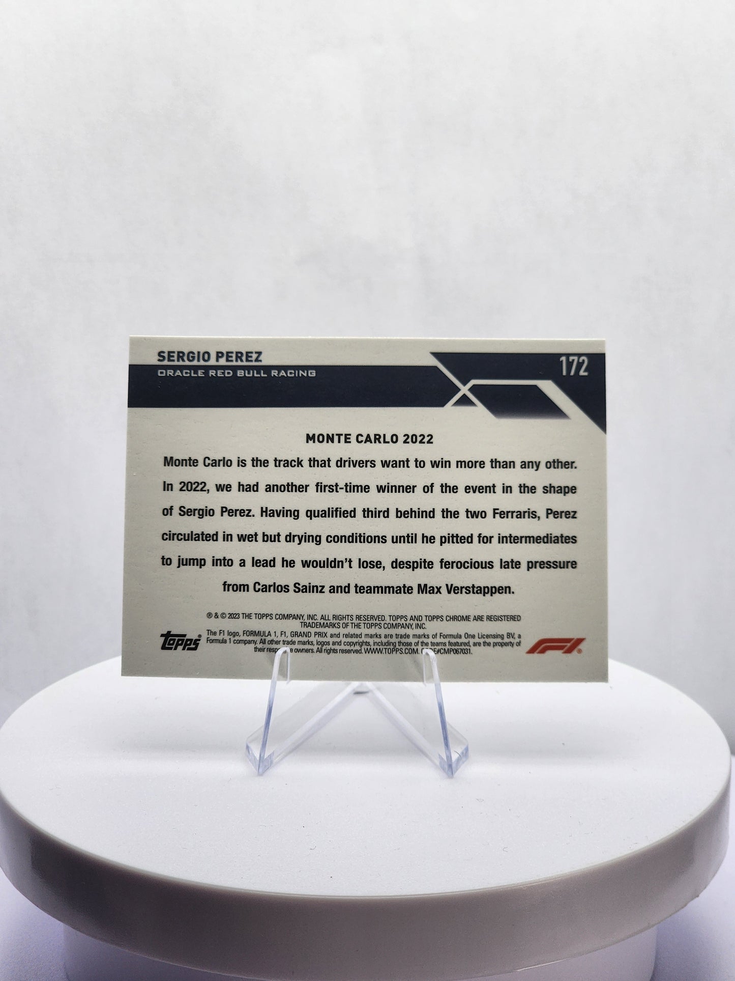 Sergio Perez - DOTD Monte Carlo - B&W Checker