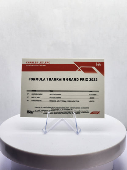 Charles Leclerc - GP Winner Bahrain - B&W Checker