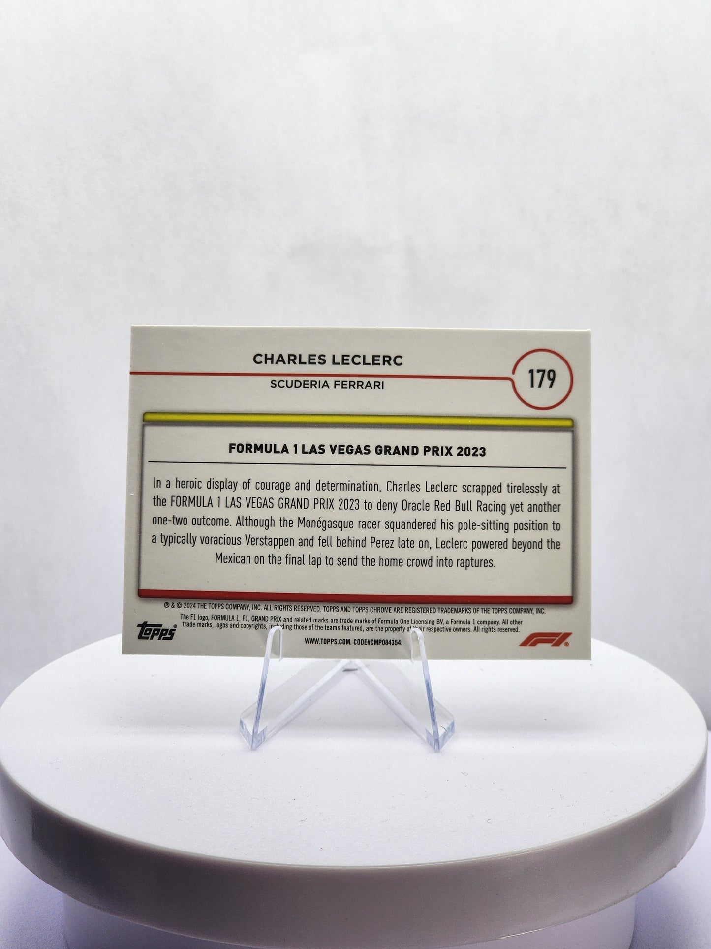 Charles Leclerc - DOTD Las Vegas - Sepia Refractor