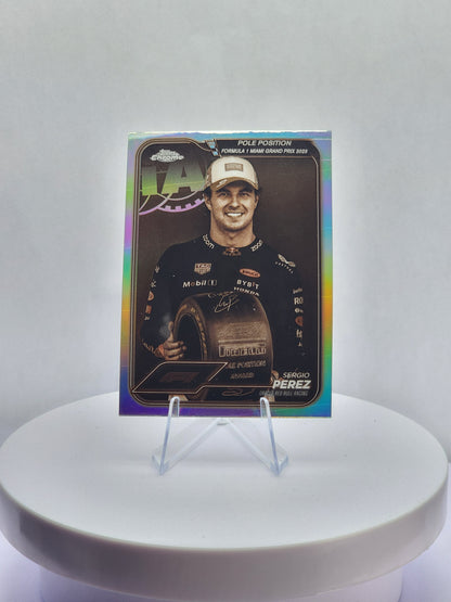 Sergio Perez - Pole Position Miami - Sepia Refractor