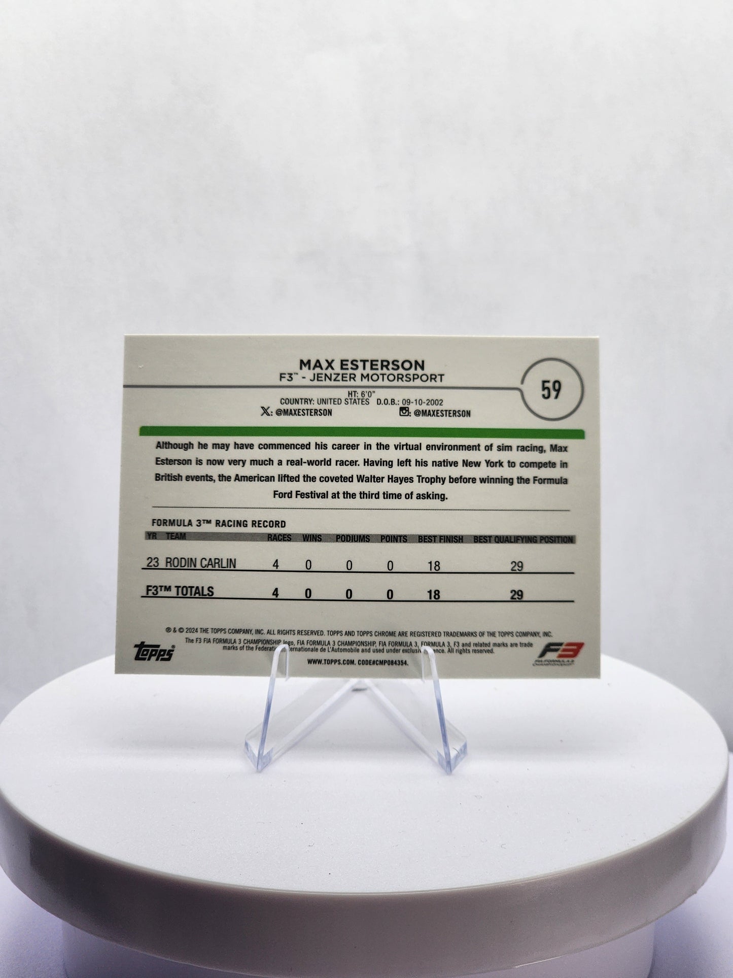 Max Esterson - Future Stars - Sepia Refractor