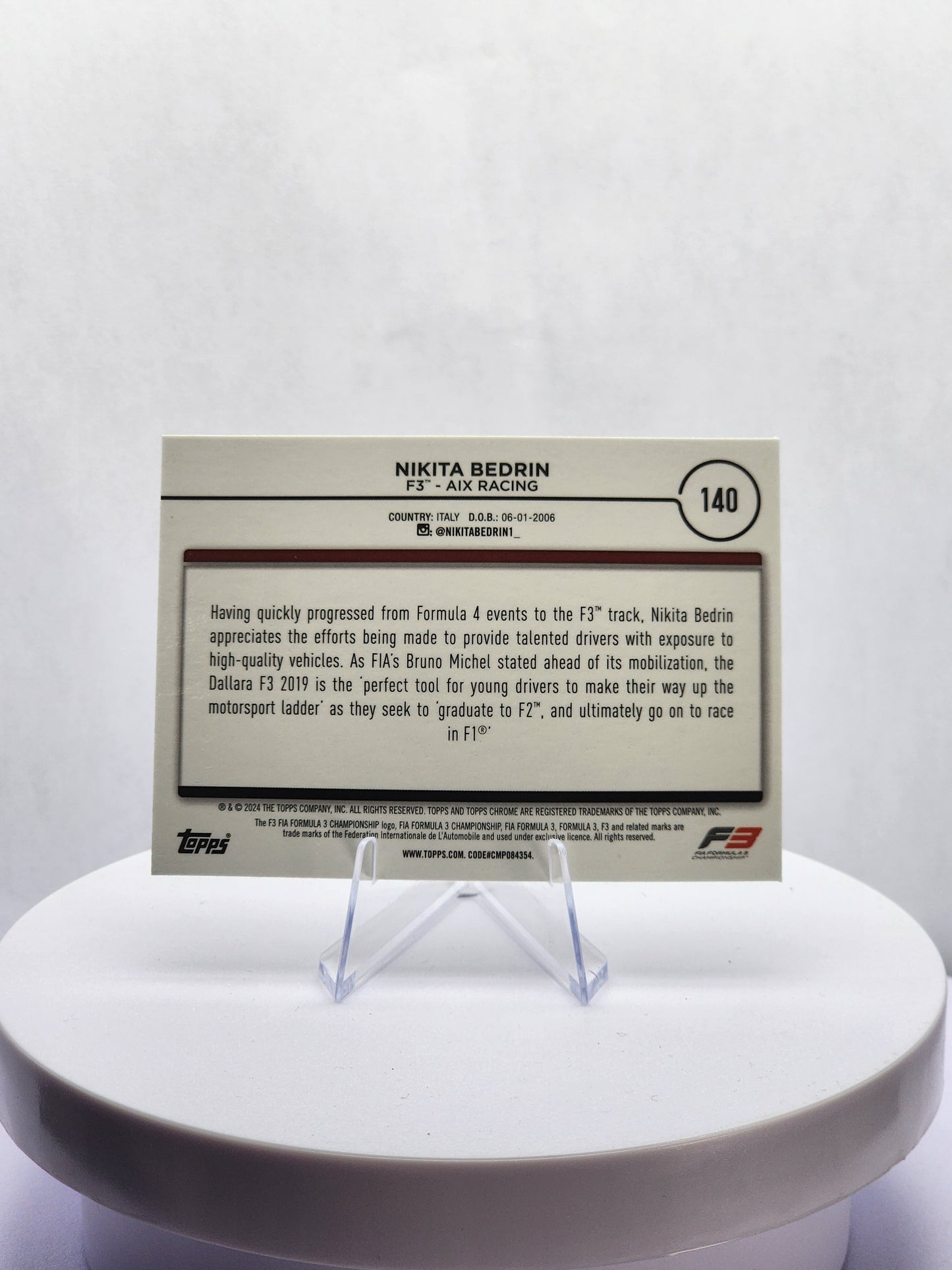 Nikita Bedrin - Car Image - Checker Flag