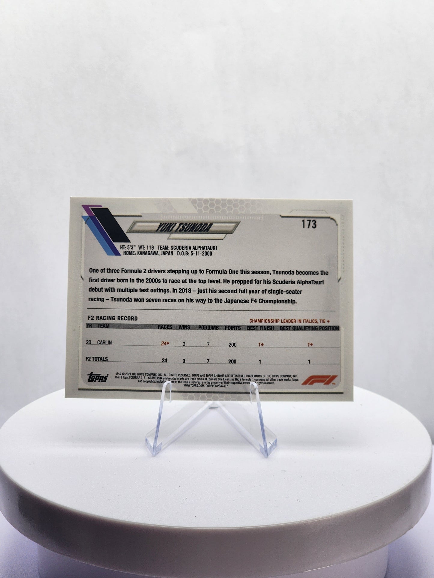 Yuki Tsunoda RC - Freshest - B&W Raywave