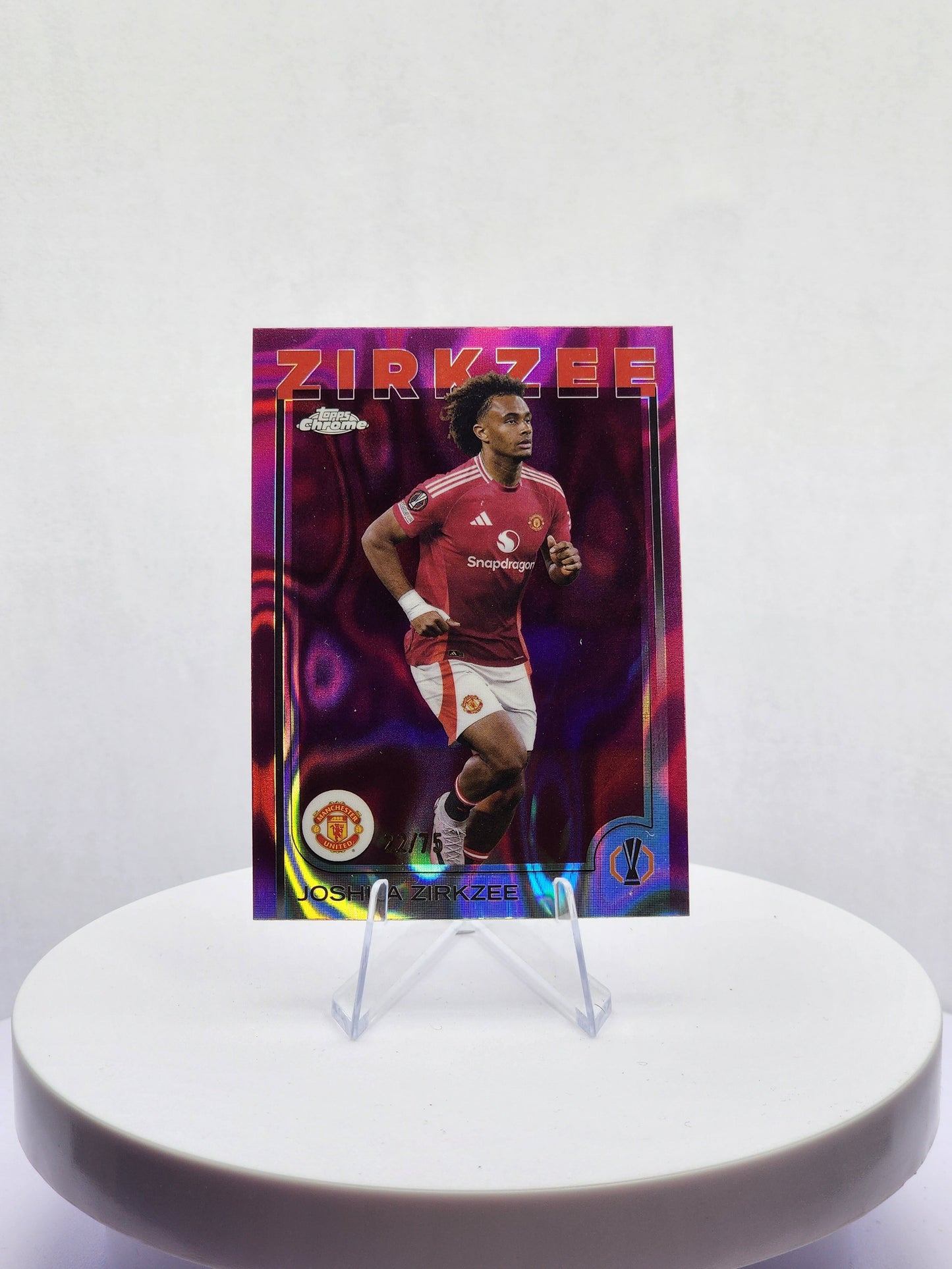 Joshua Zirkzee Magenta Lava Refractor 22/75