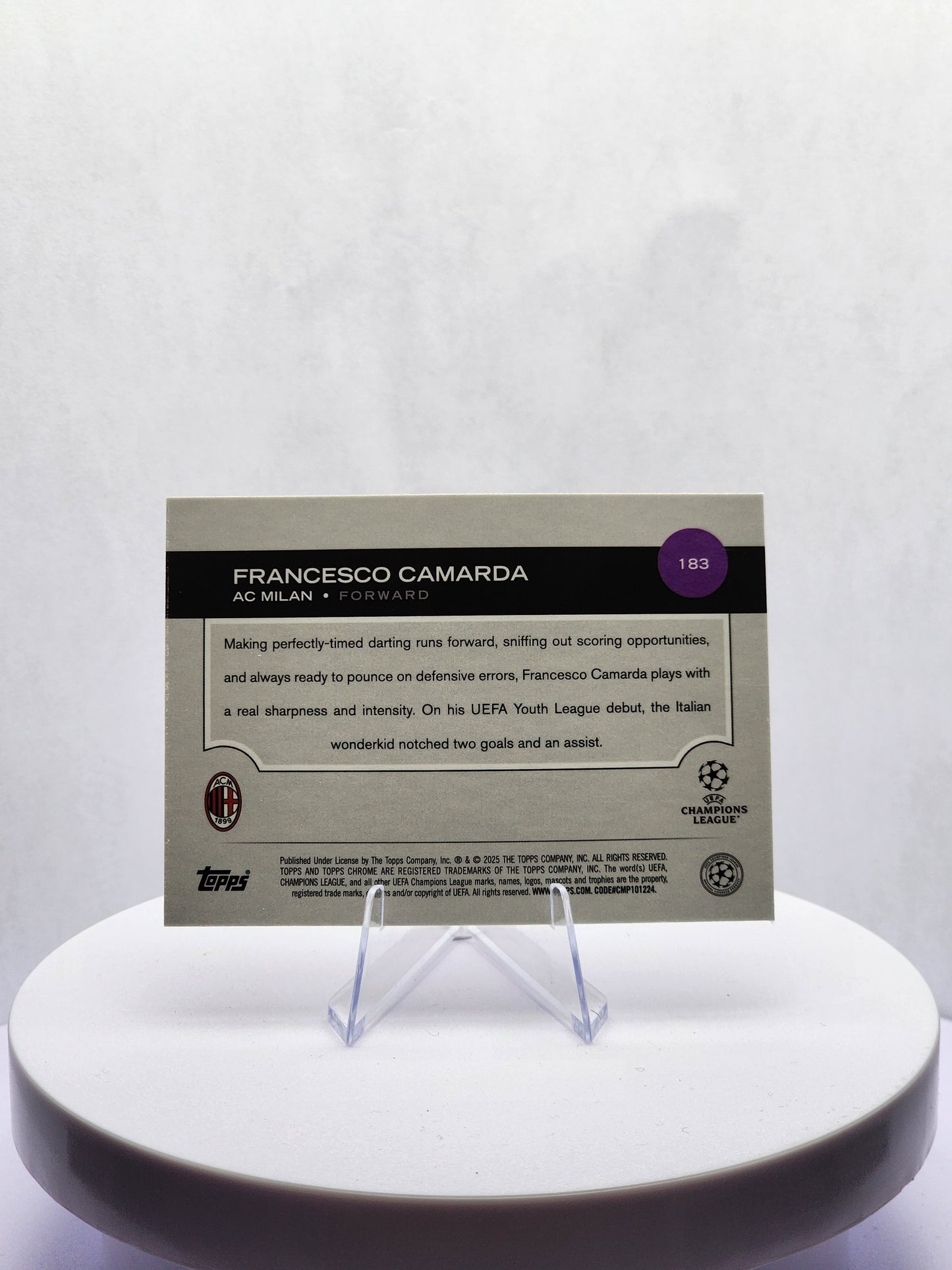 Francesco Camarda Future Stars Purple 56/299