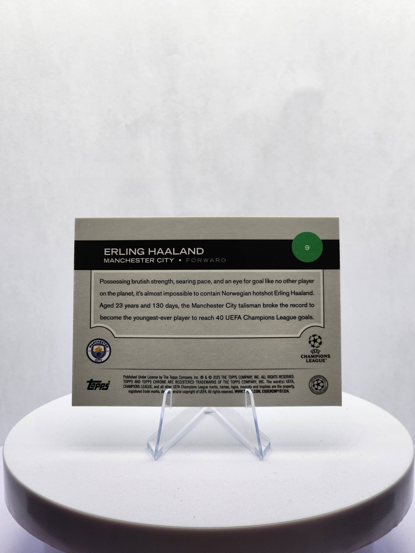 Erling Haaland Aqua Wave Refractor 70/199