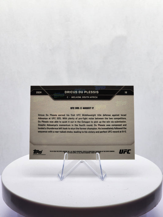 Dricus du Plessis - Retains UFC Middleweight Title - 17 Aug 2024