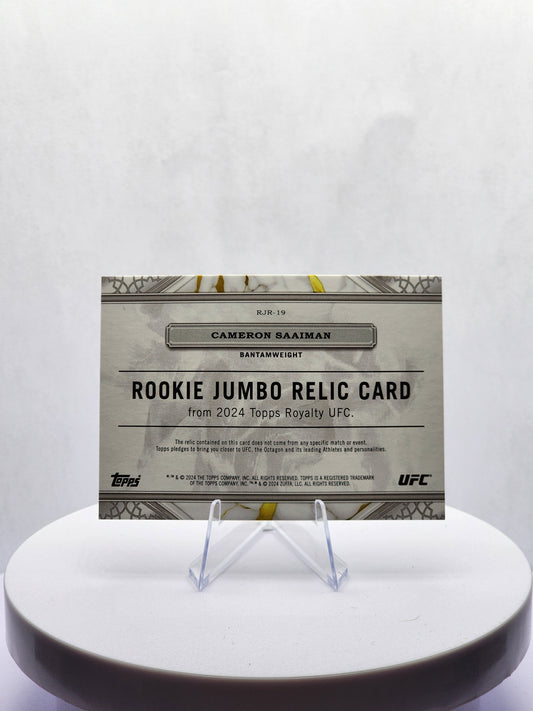 Cameron Saaiman RC - Rookie Jumbo Relic