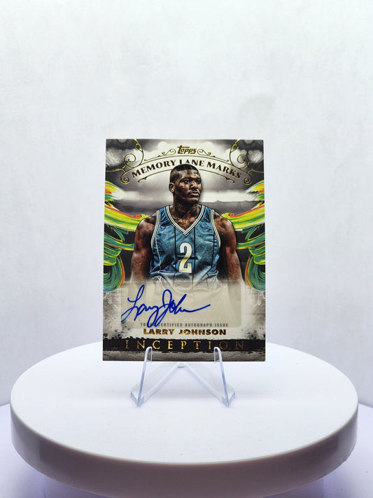 Larry Johnson Auto - Memory Lane Marks