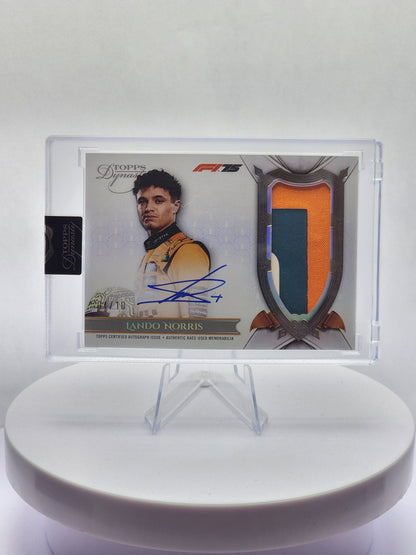 Lando Norris Relic Auto - 04/10 - Driver Number