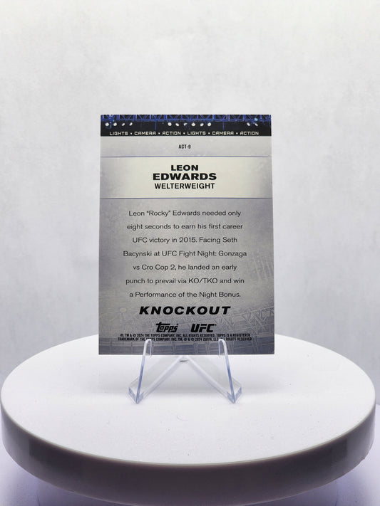 Leon Edwards - Action Insert - Blue Refractor - 30/50